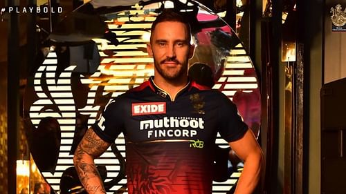 Faf du Plessis will be leading RCB in the IPL 2022 season. (P.C.: RCB Twitter)