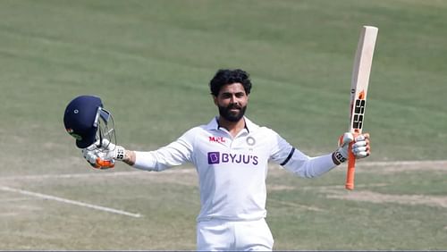 Ravindra Jadeja was the only Indian player to score a hundred in Mohali [P/C: BCCI]
