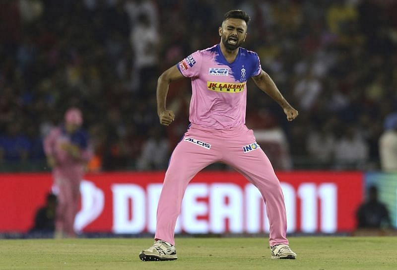 Jaydev Unadkat celebrates a wicket. Pic: BCCI