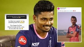 IPL 2022: "Hope he keeps all coins for me after toss" - Sanju Samson "very happy" for 'new' Rajasthan Royals captain Yuzvendra Chahal