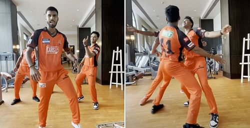 Sunrisers Hyderabad cricketers showcase their dance moves (Credit: Instagram/SRH)