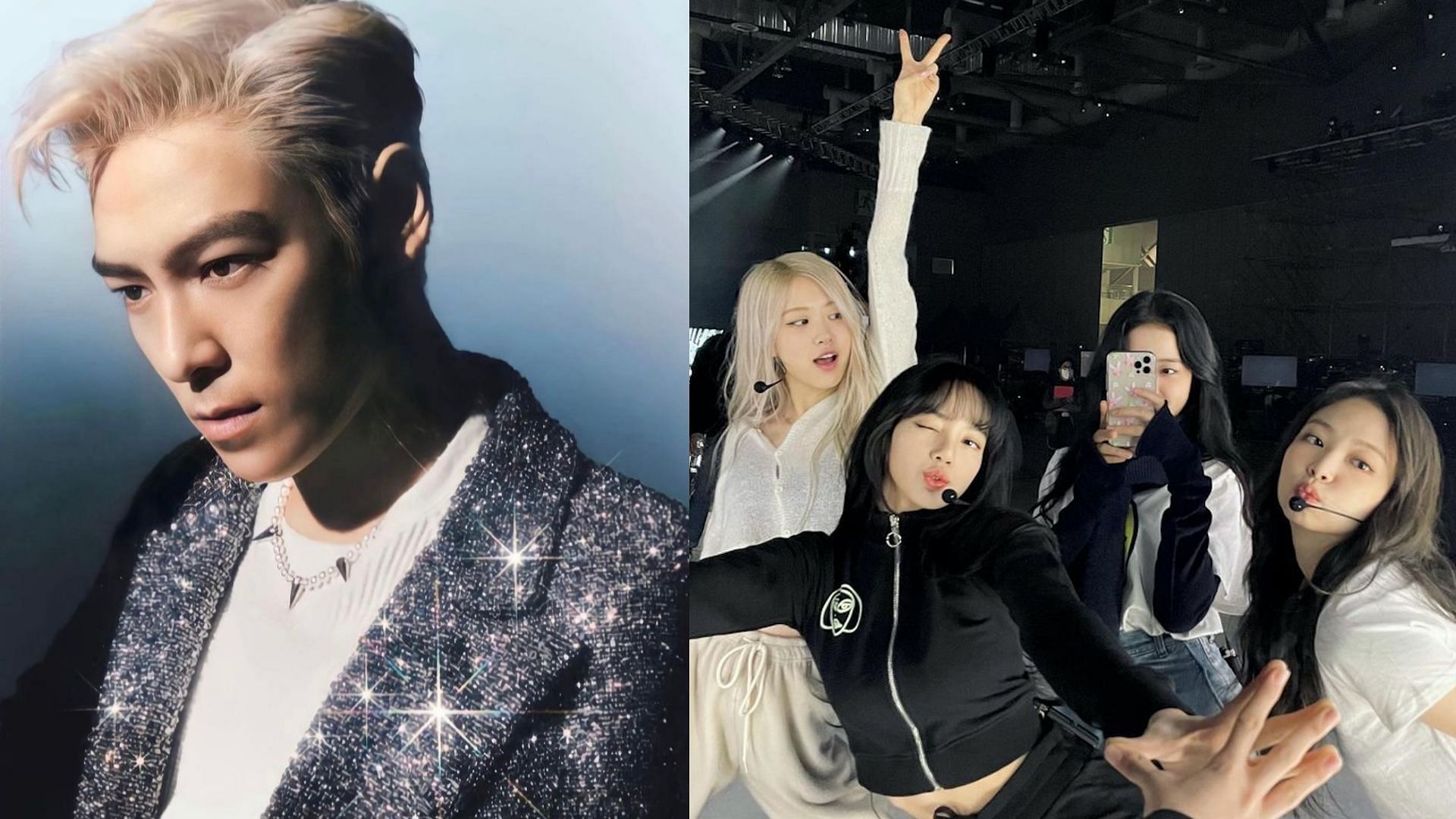 A still of  K-pop artists (Image via @choi_seung_hyun_ttop/@BLACKPINK/Instagram/Twitter)