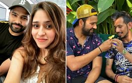 "Your photos are more romantic than mine" - Ritika Sajdeh's reaction to Yuzdenra Chahal's birthday wish for Rohit Sharma leaves fans in splits