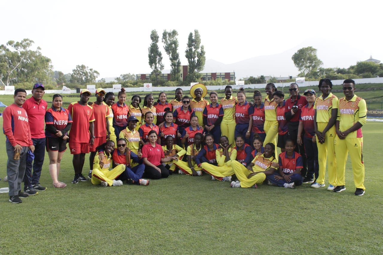 Nep W vs Uga W (Photo - Nepal Cricket Twitter)