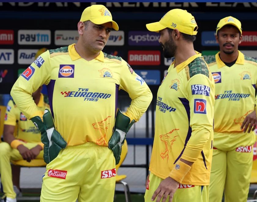 एम एस धोनी और रविंद्र जडेजा (Photo Credit - IPLT20)