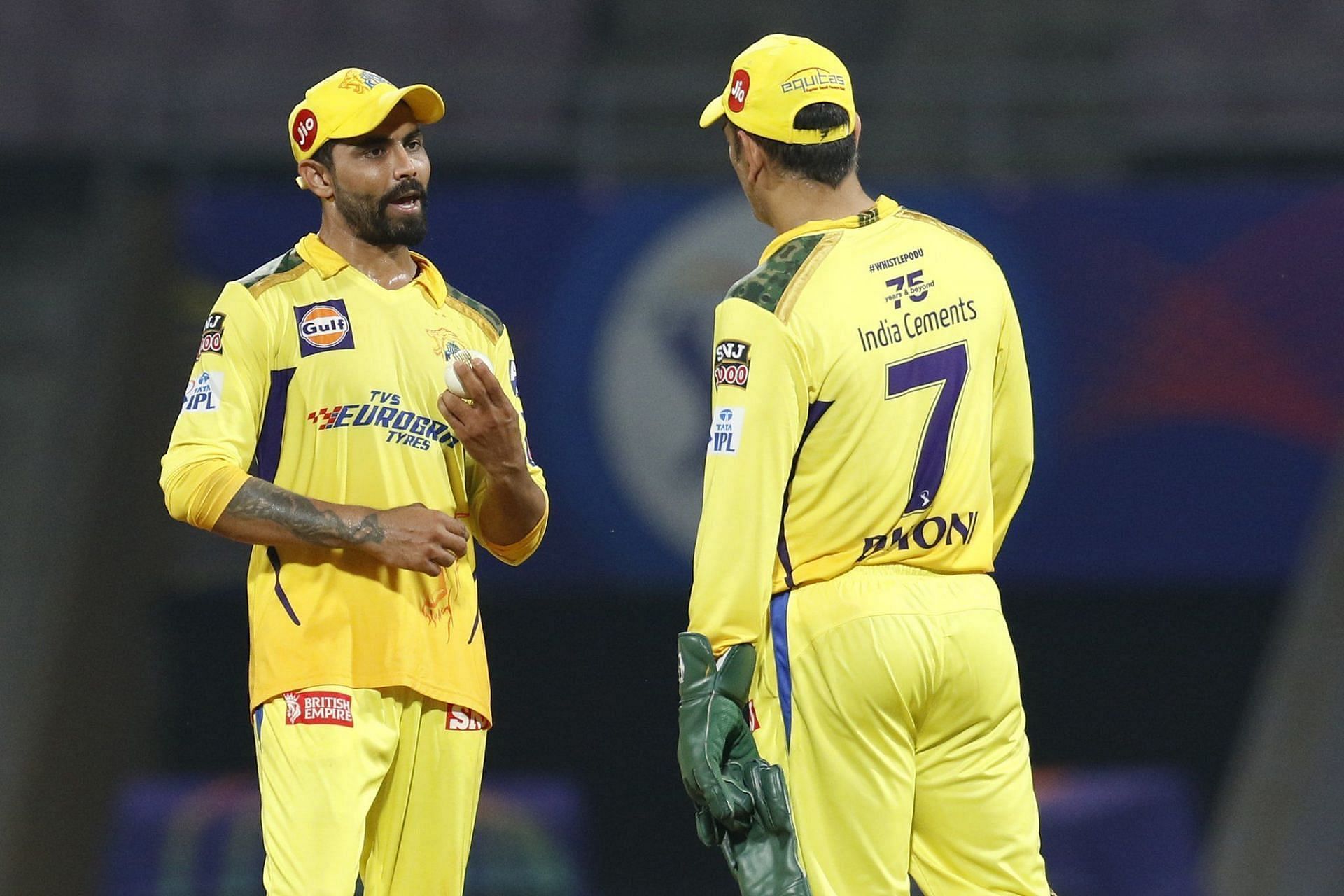 रविंद्र जडेजा और एम एस धोनी (Photo Credit - IPLT20)