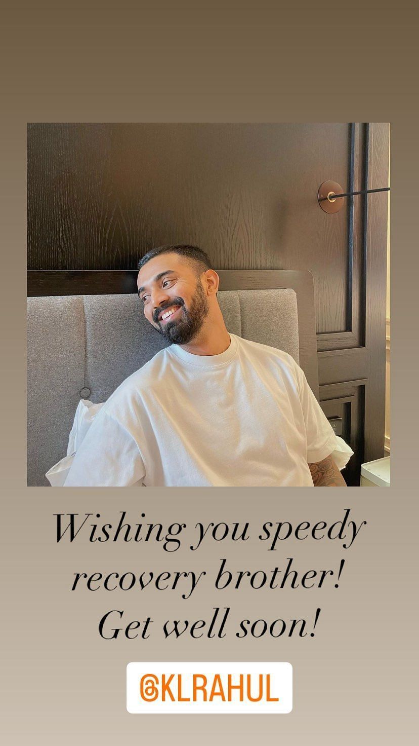 Screenshot of Shikhar Dhawan's recent Instagram story.
