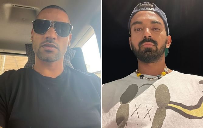 "Wishing you speedy recovery" - Shikhar Dhawan shares special Instagram story for KL Rahul after the latter's groin surgery