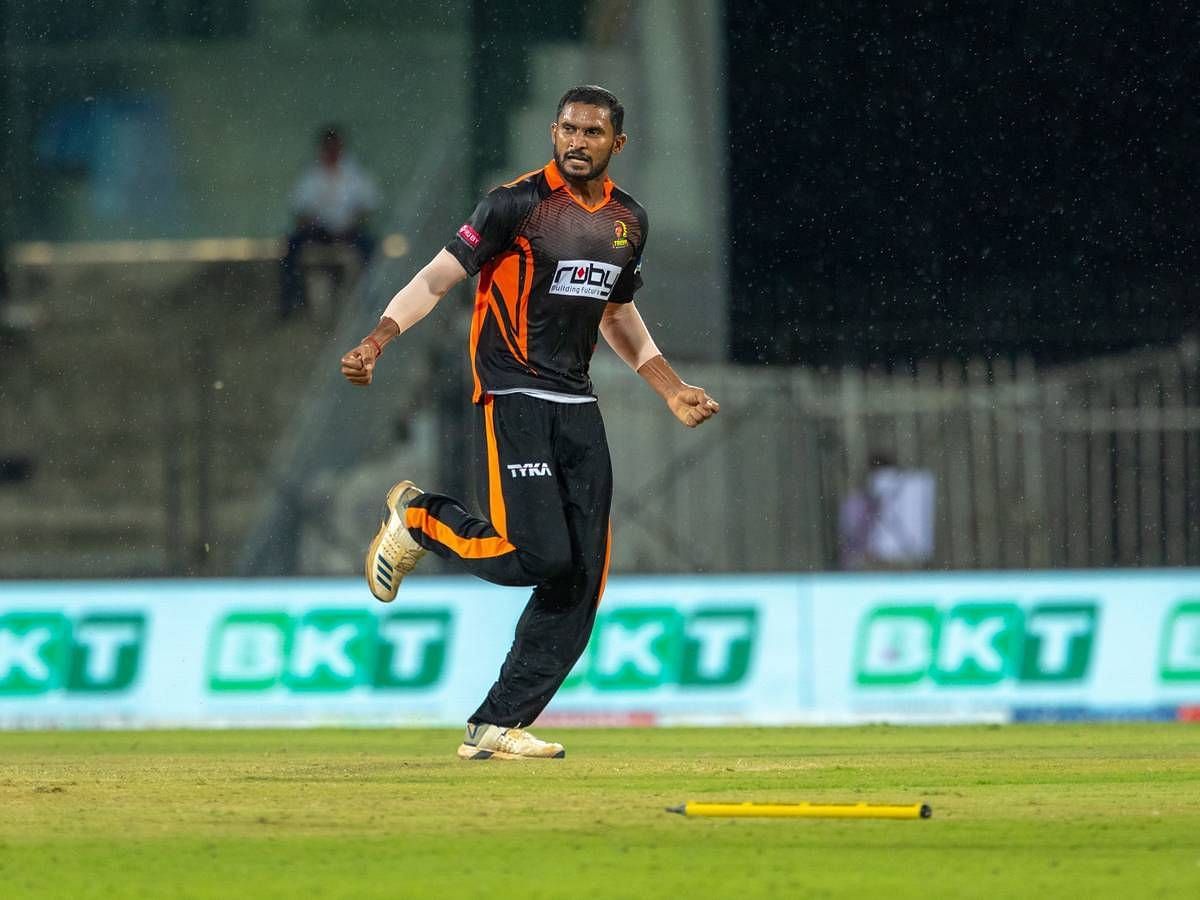 P Saravana Kumar in action (Image Courtesy: Sportstar - The Hindu)