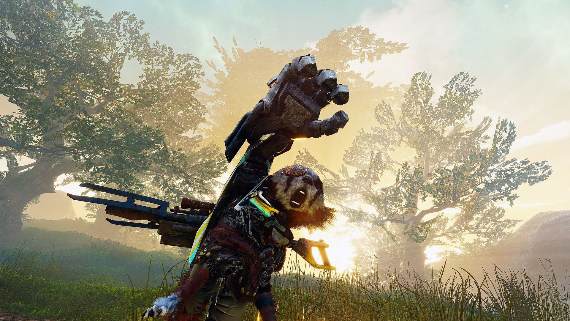Blaze Gloves as seen in Biomutant (Image via THQ Nordic)