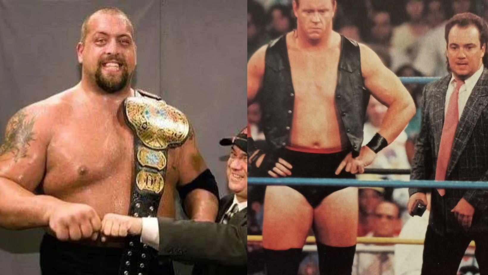 Paul shown here with The Big Show and &quot;Mean Mark: aka The Undertaker