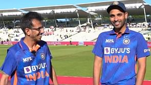 "Rohit took that review in fear" - Bhuvneshwar Kumar trolls Yuzvendra Chahal after 2nd IND vs ENG T20I