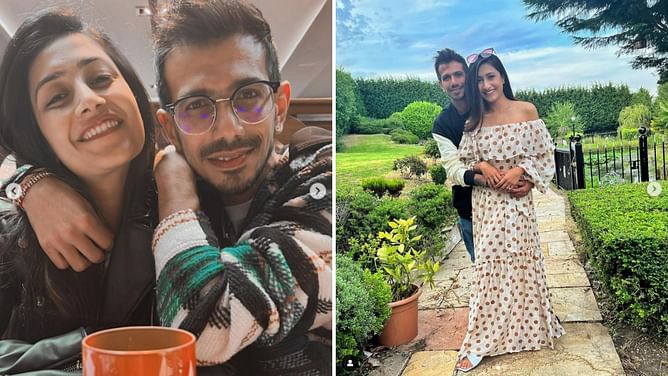 Yuzvendra Chahal shares heartwarming pics with wife Dhanashree after being rested for IND vs WI T20Is