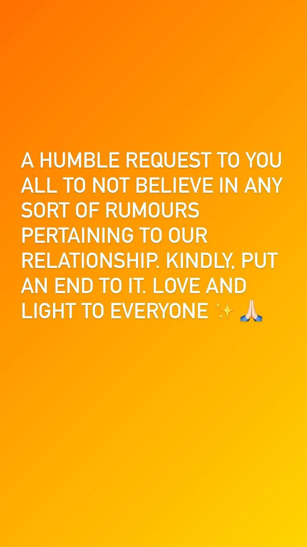 A screenshot of Chahal's Instagram story.