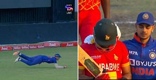 IND vs ZIM 2022: [Watch] Shubman Gill takes a stunning diving catch to dismiss centurion Sikandar Raza