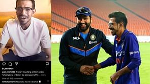 "Has raha hai..." - Rohit Sharma leaves hilarious comment on Yuzvendra Chahal's Instagram post
