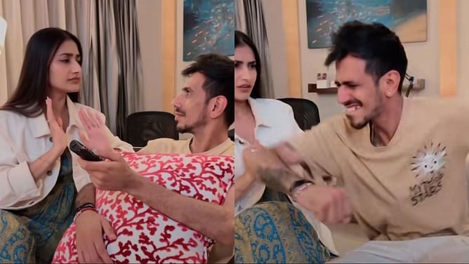 [Watch] Yuzvendra Chahal starts dancing after wife Dhanashree Verma says she is going to her mother's house