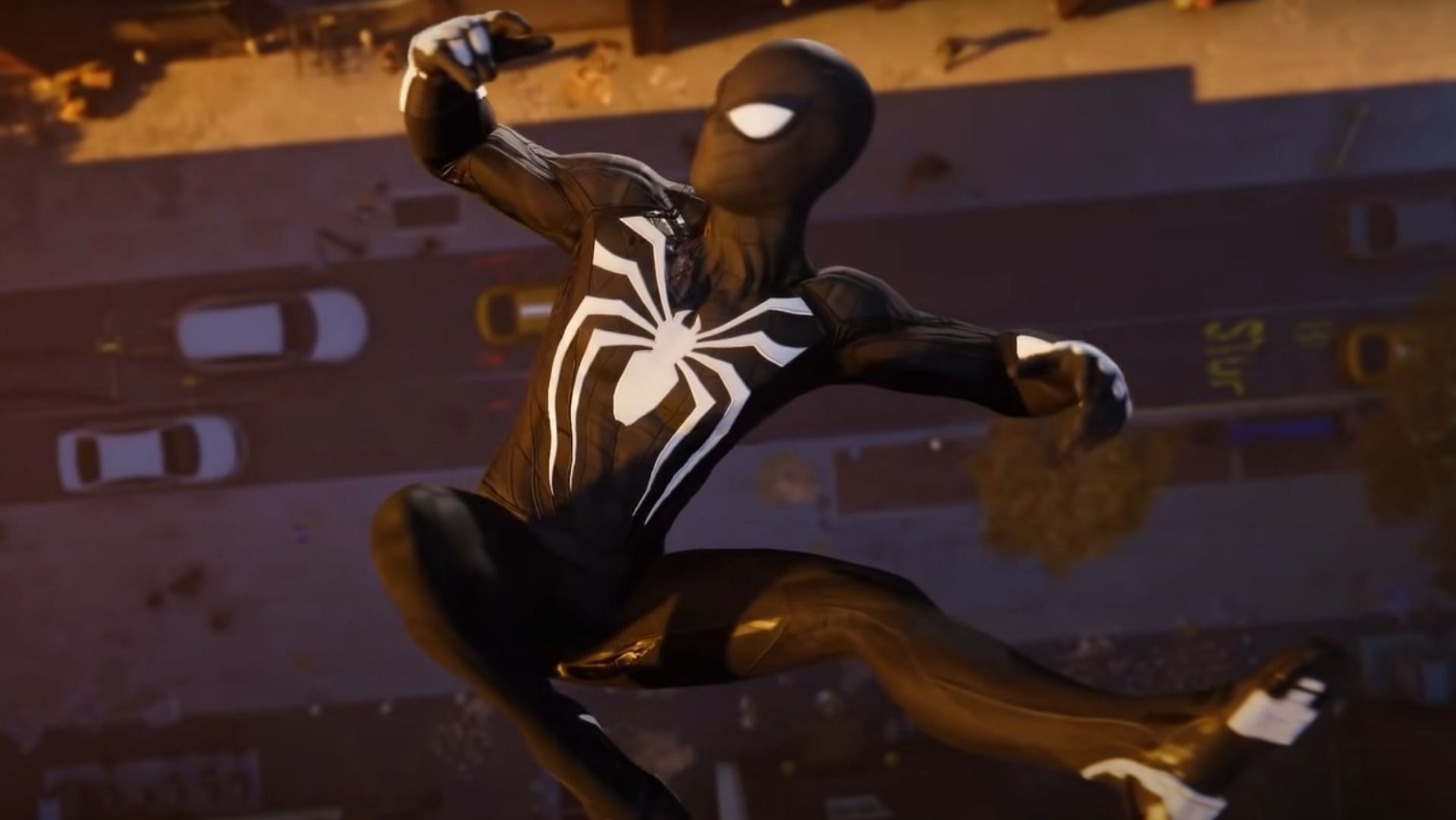 Players can finally use the Venom Symbiote Suit in Marvel&#039;s Spider-Man, thanks to a mod (Image via Insomniac Games)