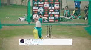 “Chahal ki kutai karega” – Fans react as Glenn Maxwell turns into a left-handed batter in the nets ahead of IND vs AUS 2022