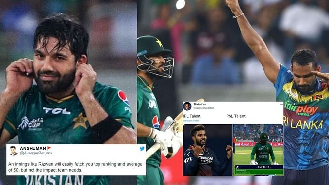 Asia Cup 2022: "Whatever happened with Pakistan against Afghanistan wasn’t a fluke"- Fans troll Rizwan & Co. as Sri Lanka emerge champions