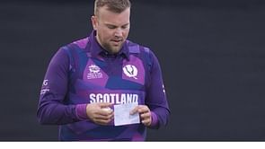 T20 World Cup 2022: [Watch] Wasim Akram's hilarious take on Mark Watt carrying a piece of paper during SCO-WI game