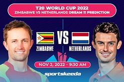 ZIM vs NED Dream11 Prediction: Fantasy Cricket Tips, Today's Playing 11, Player Stats, Pitch Report for ICC Men's T20 World Cup 2022, Match 34