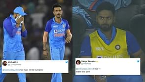 "Plz give me 100 more chances" - Fans troll Rishabh Pant, Yuzvendra Chahal as India name XI for T20 World Cup warm-up match vs Australia