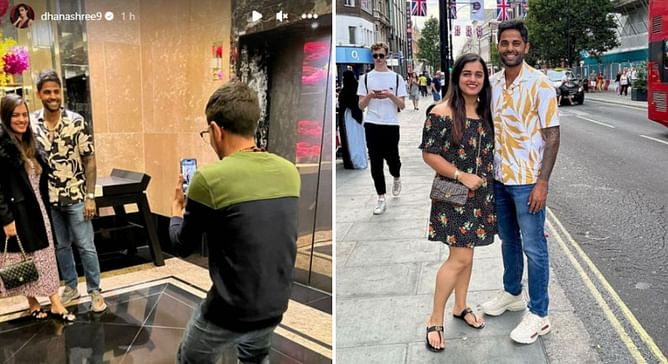 T20 World Cup 2022: “Professional hahaha” – Dhanashree Verma pulls Yuzvendra Chahal’s leg as he turns photographer for Suryakumar Yadav and Devisha Shetty