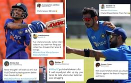 "Watching Chahal bat is like seeing a policeman do 3rd degree torture to a criminal" - Fans react to Indian spinner's batting exploits in 3rd ODI