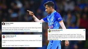 "Still thinking why this Rohit and Dravid benched Chahal"- Fans mock Indian team for not playing Yuzvendra Chahal in the T20 World Cup after impressive performance in 2nd T20I vs NZ