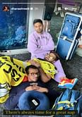 T20 World Cup 2022: "Always time for a great nap" -Dhanashree Verma shares photos of Indian cricketers napping in airport lobby