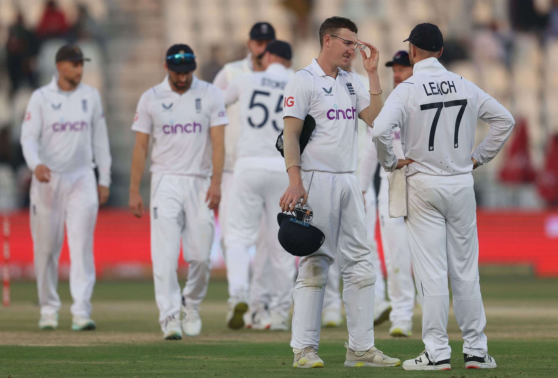 Jack Leach and Harry Brook. (Image Credits: Getty)