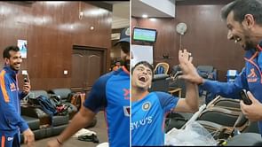 [Watch] "Accha future hai tera"- Indian captain Rohit Sharma roasts Yuzvendra Chahal as latter gives tour of Raipur dressing room