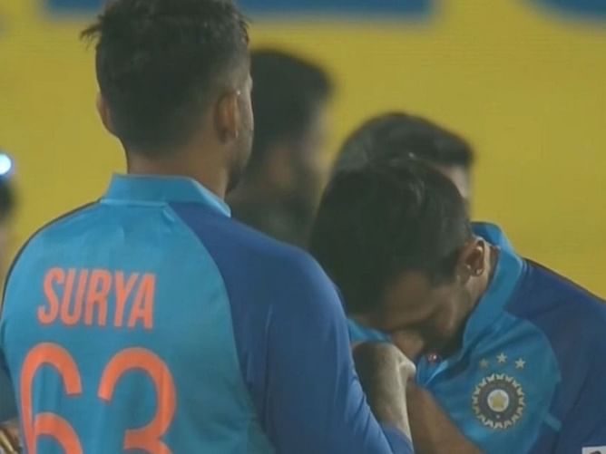 "I am happy to be in his team" - Yuzvendra Chahal reacts to bowling Suryakumar Yadav in nets
