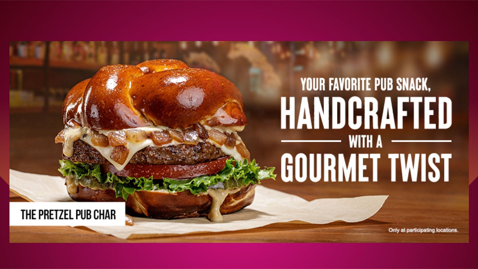 The Habit Burger Grill&rsquo;s new Pretzel Pub Charburger! (Image via The Habit Burger Grill)