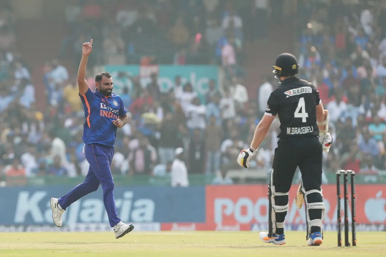 Mohammad Shami starred with the ball in the second ODI against New Zealand. [P/C: BCCI]
