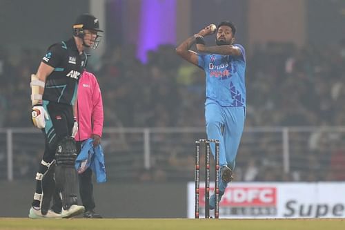 Hardik Pandya was the only seamer to bowl four overs in the game. [P/C: BCCI]