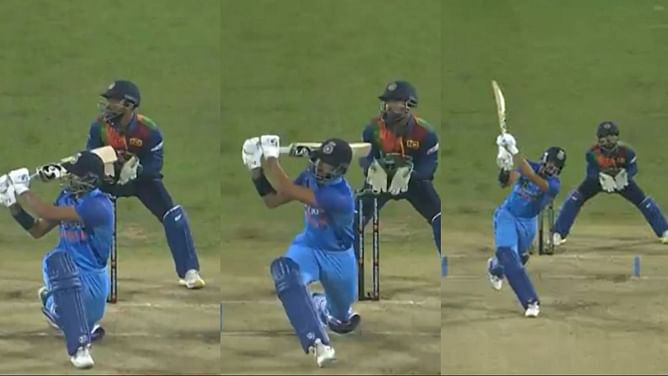 [Watch] "6,6,6"- Axar Patel smashes hat-trick of sixes off Wanindu Hasaranga in IND vs SL 2023 2nd T20I