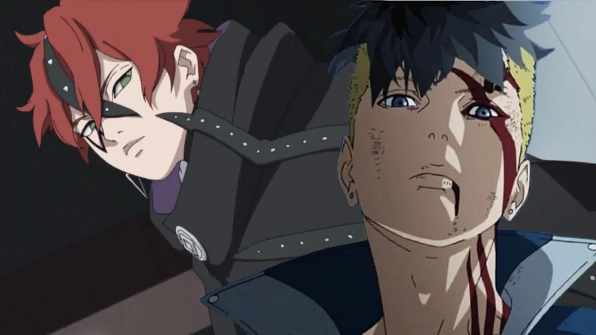 Code and Kawaki as seen in the anime 