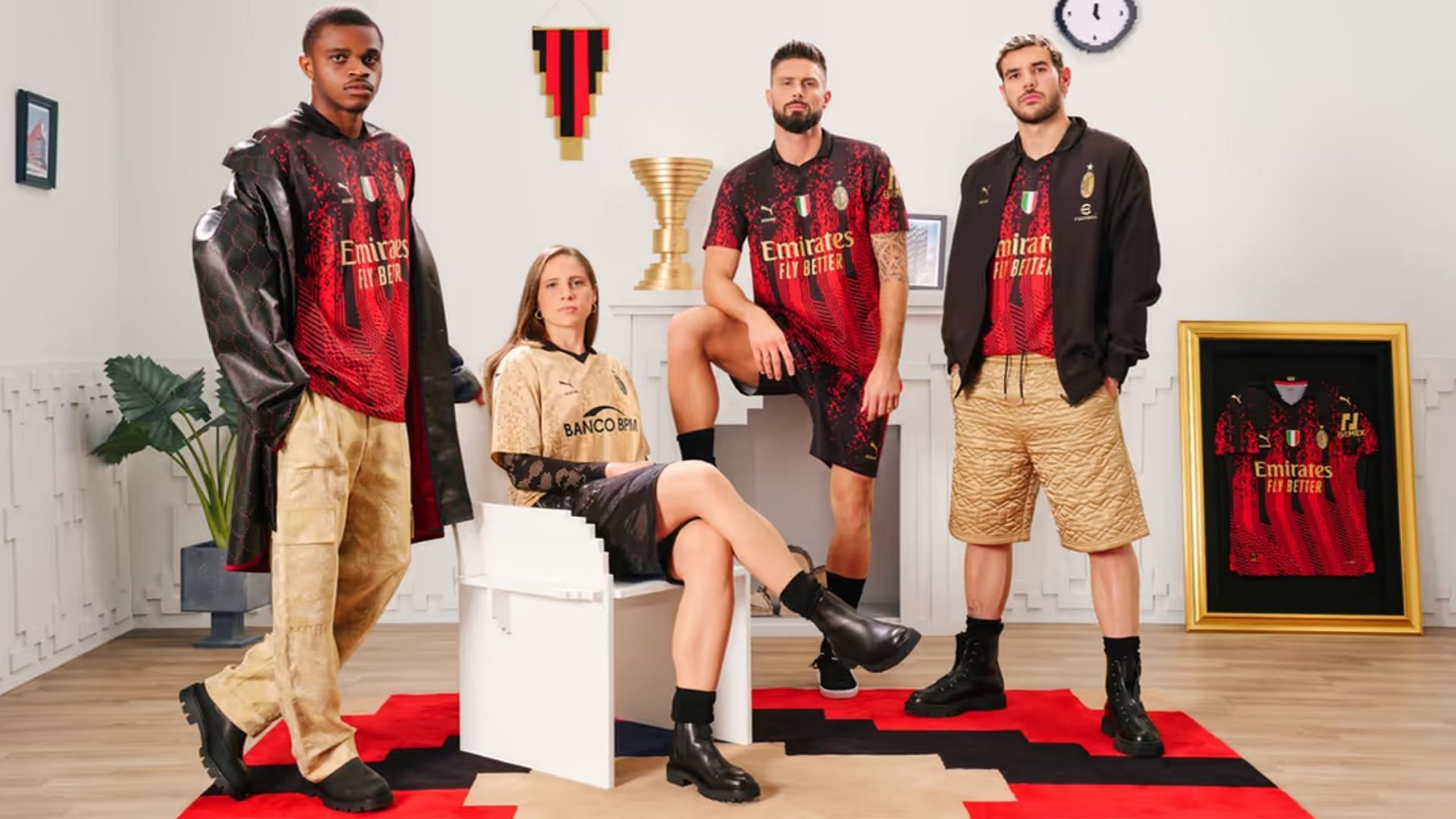 PUMA x AC Milan x KOCH&Eacute; Fourth jersey kit (Image via Puma)
