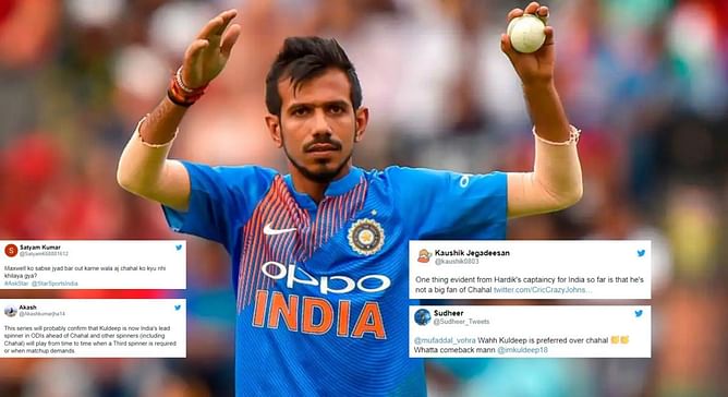 "Kuldeep is now India's lead spinner" - Fans erupt as Kuldeep Yadav included in playing XI ahead of Yuzvendra Chahal for IND vs AUS 1st ODI