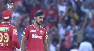 [Watch] Arshdeep Singh gives a cold stare to Anukul Roy after a double blow during PBKS vs KKR in IPL 2023