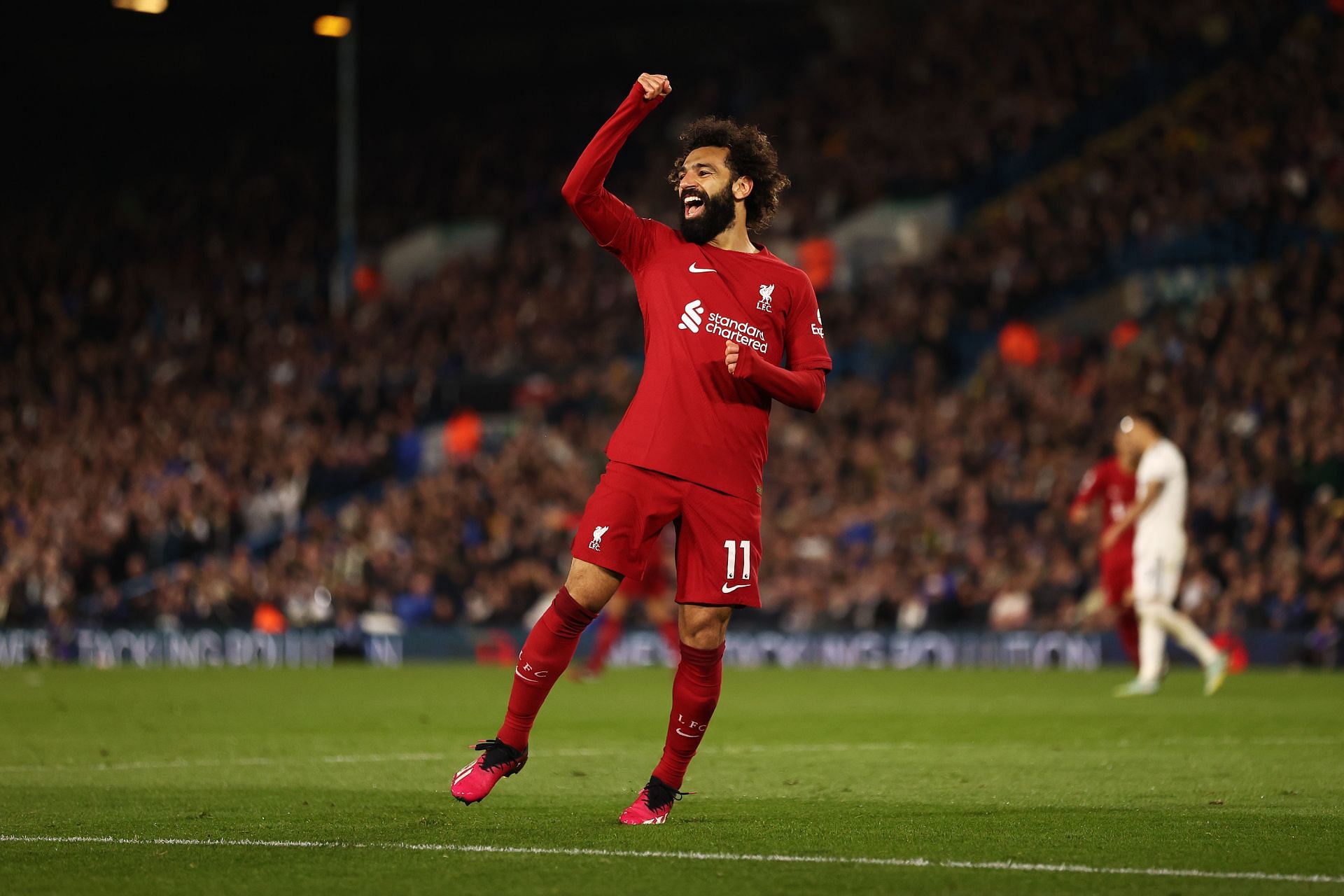 Nine goals against Leeds for Salah!