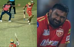 What happened to PBKS batter Bhanuka Rajapaksa and why did he leave the field?