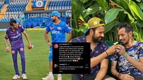 "You stole my husband"- Rohit Sharma's wife Ritika roasts Yuzvendra Chahal in hilarious banter on Hitman's birthday post
