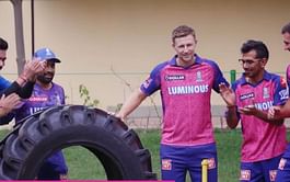 [WATCH] "Royals vs Super Royals" - Few RR players take part in a gully cricket match