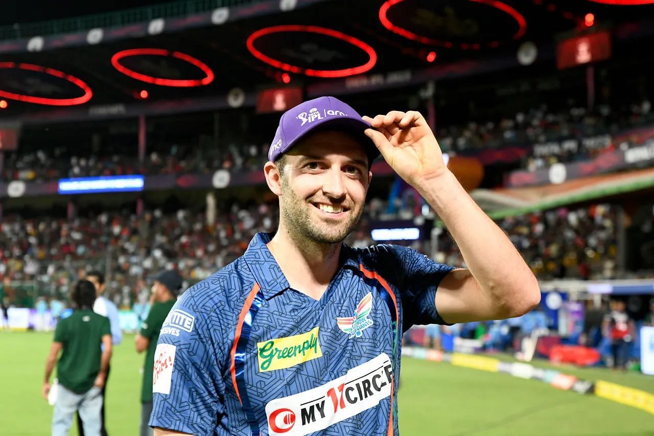 Mark Wood of LSG. Courtesy: IPL