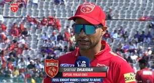 [Watch] Shikhar Dhawan forgets his fourth overseas player at toss ahead of PBKS vs KKR in IPL 2023