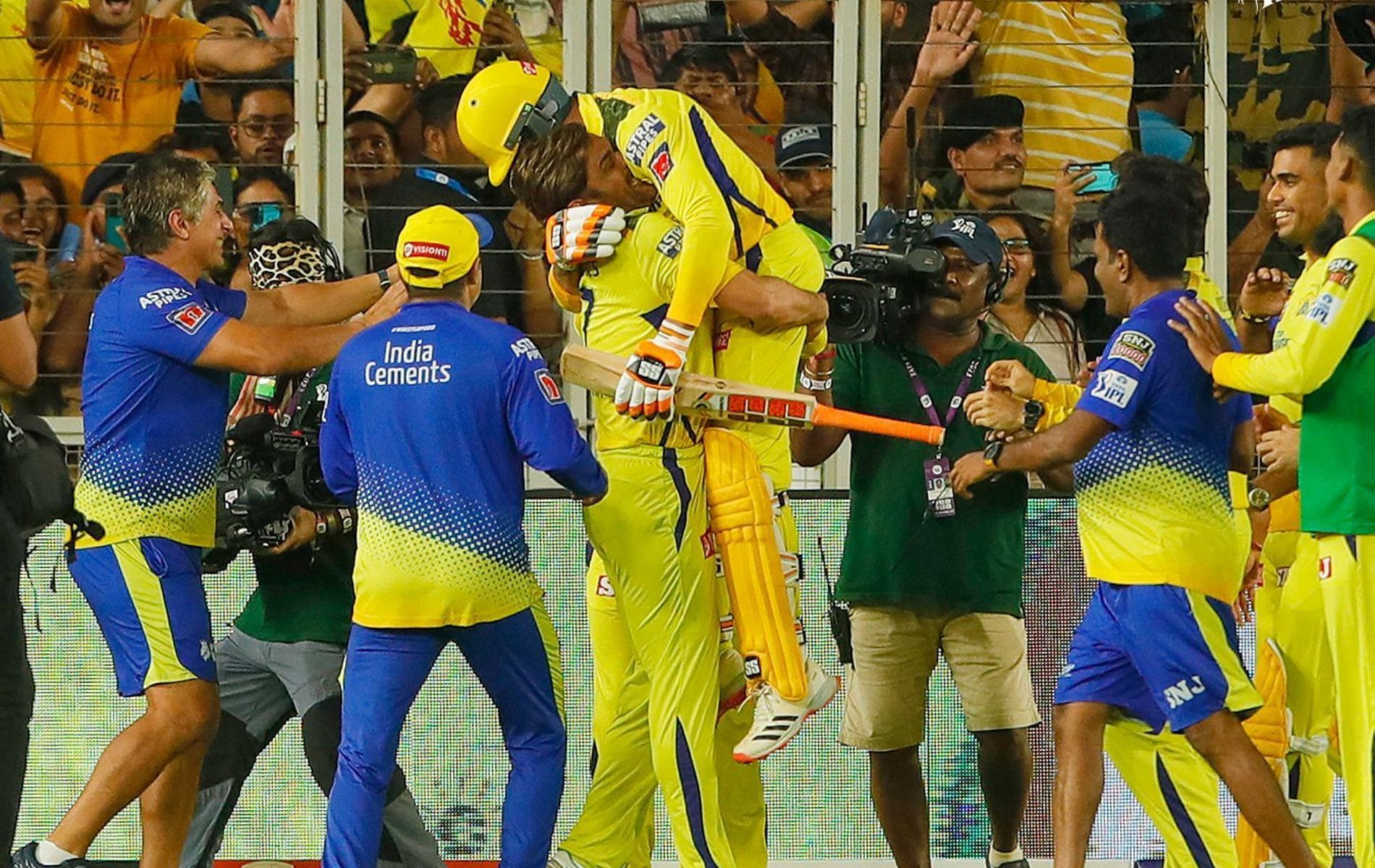 MS Dhoni and Ravindra Jadeja, CSK,(Image - BCCI/Twitter)