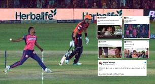 "Be Abdul Samad, not Riyan Parag" - Fans troll RR for losing the last-ball thriller against SRH by four wickets